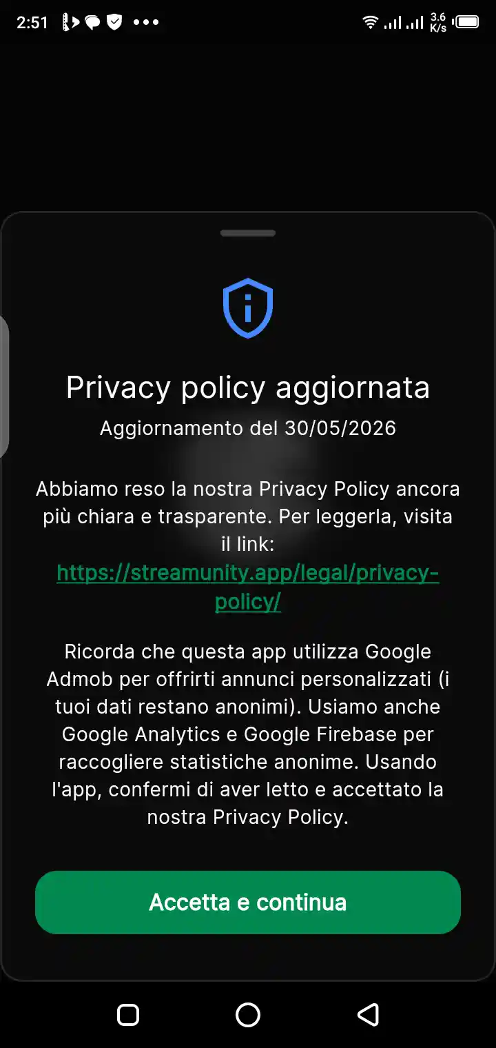 Streaming Community trending and popular titles section on Android