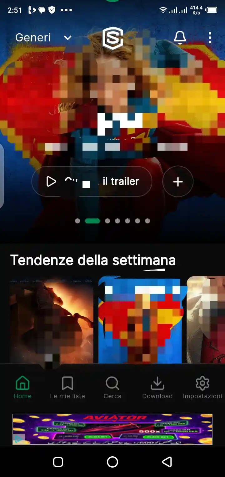 Streaming Community coming soon and upcoming releases screen